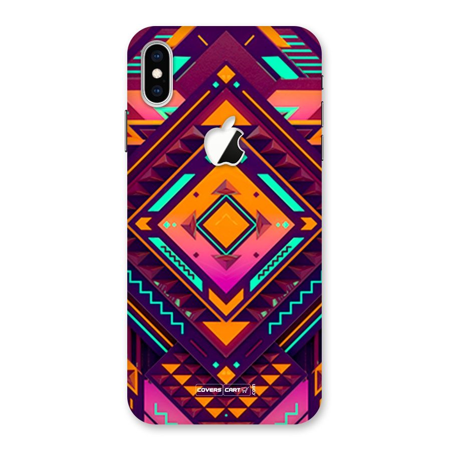 Creative Rhombus Back Case for iPhone XS Max Apple Cut