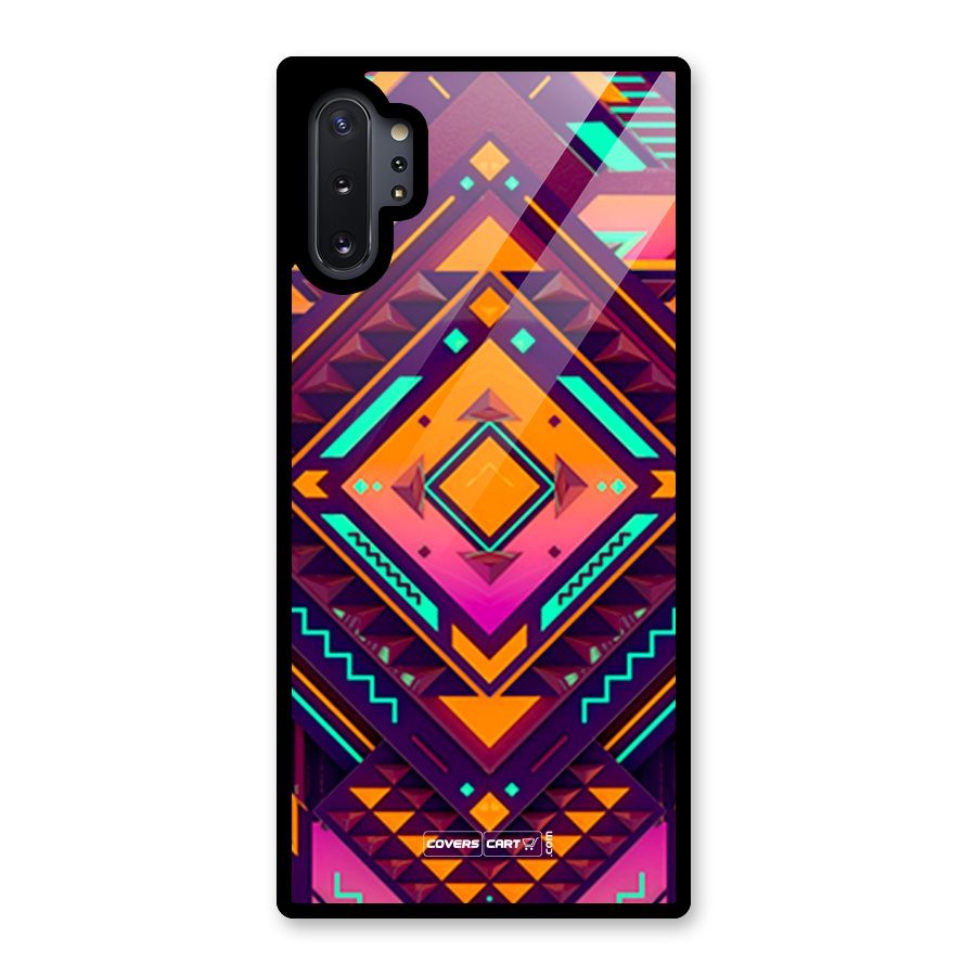 Creative Rhombus Glass Back Case for Galaxy Note 10 Plus