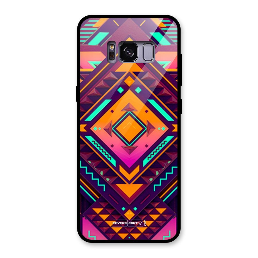 Creative Rhombus Glass Back Case for Galaxy S8