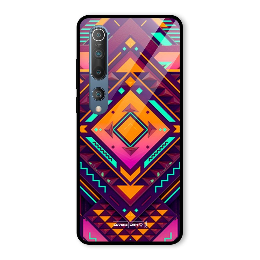 Creative Rhombus Glass Back Case for Mi 10