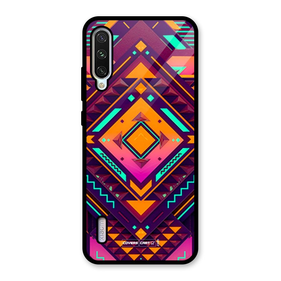 Creative Rhombus Glass Back Case for Mi A3