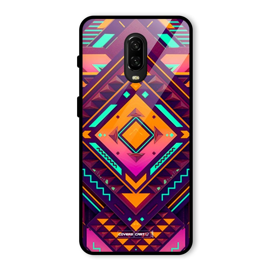 Creative Rhombus Glass Back Case for OnePlus 6T