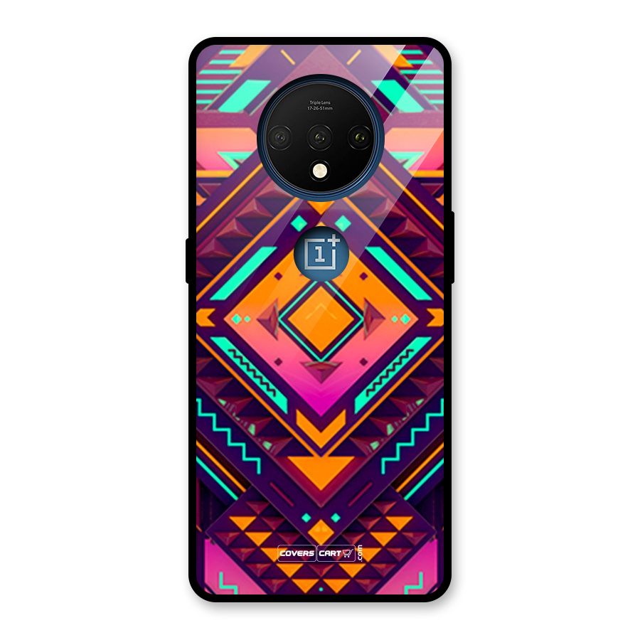 Creative Rhombus Glass Back Case for OnePlus 7T