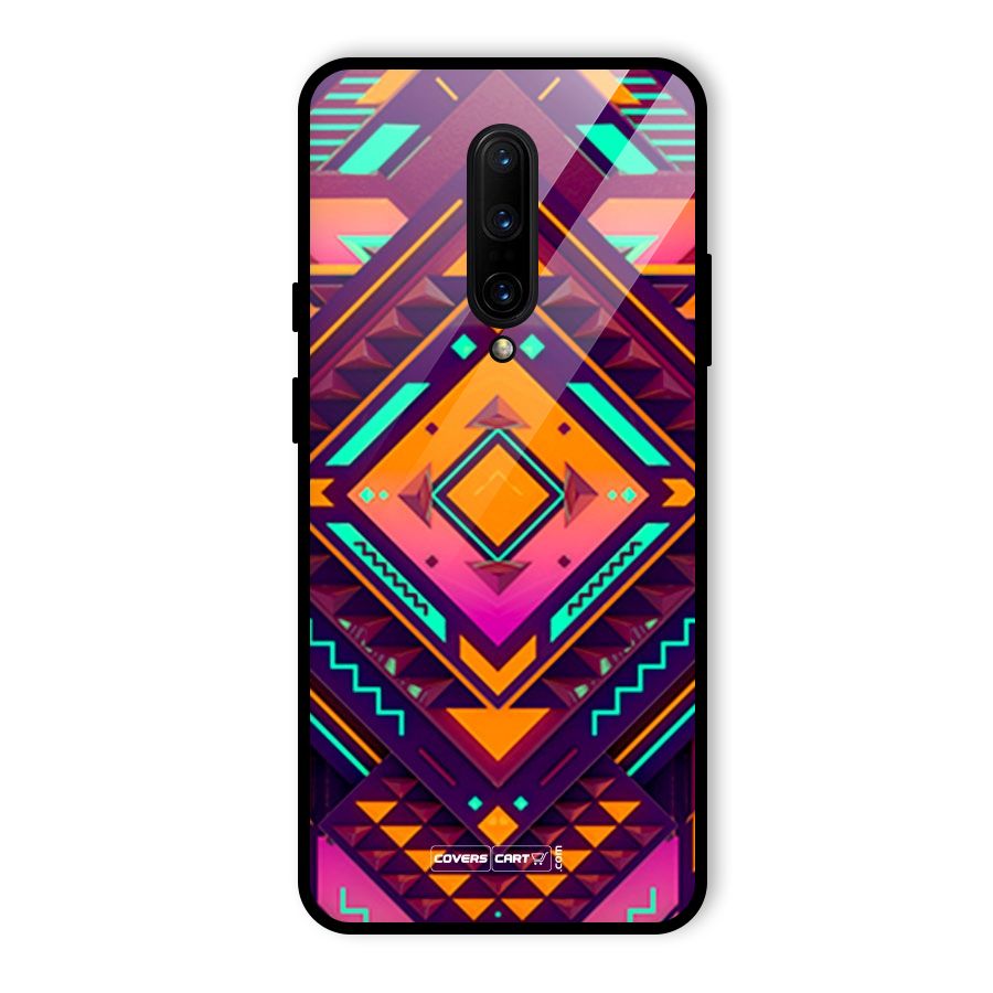Creative Rhombus Glass Back Case for OnePlus 7 Pro