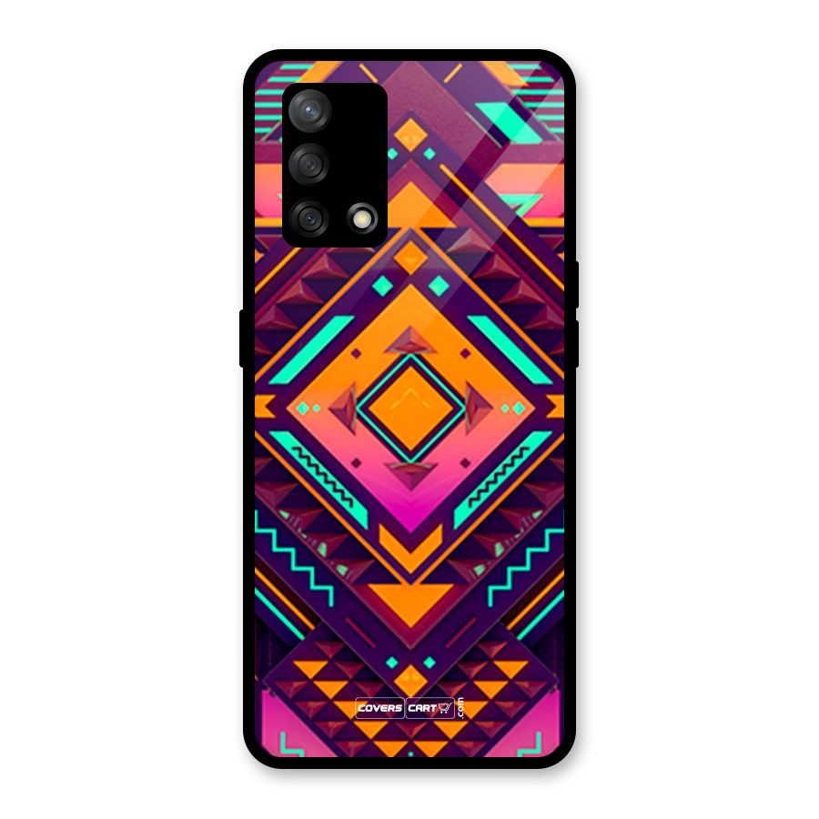 Creative Rhombus Glass Back Case for Oppo F19