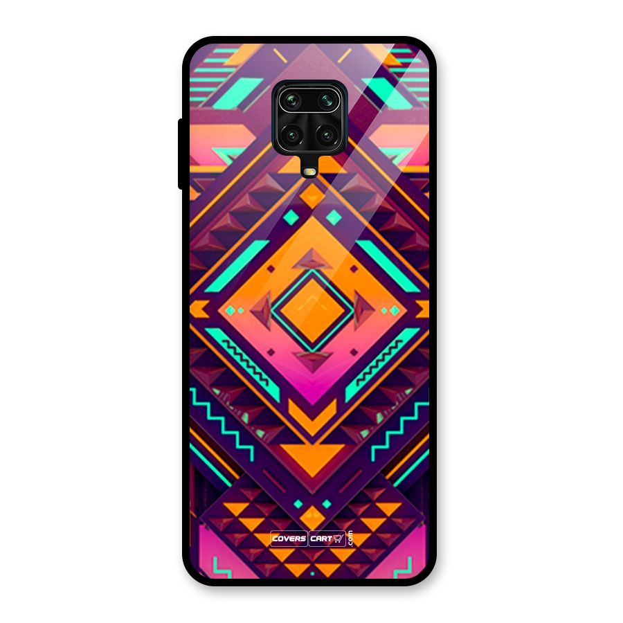 Creative Rhombus Glass Back Case for Poco M2 Pro