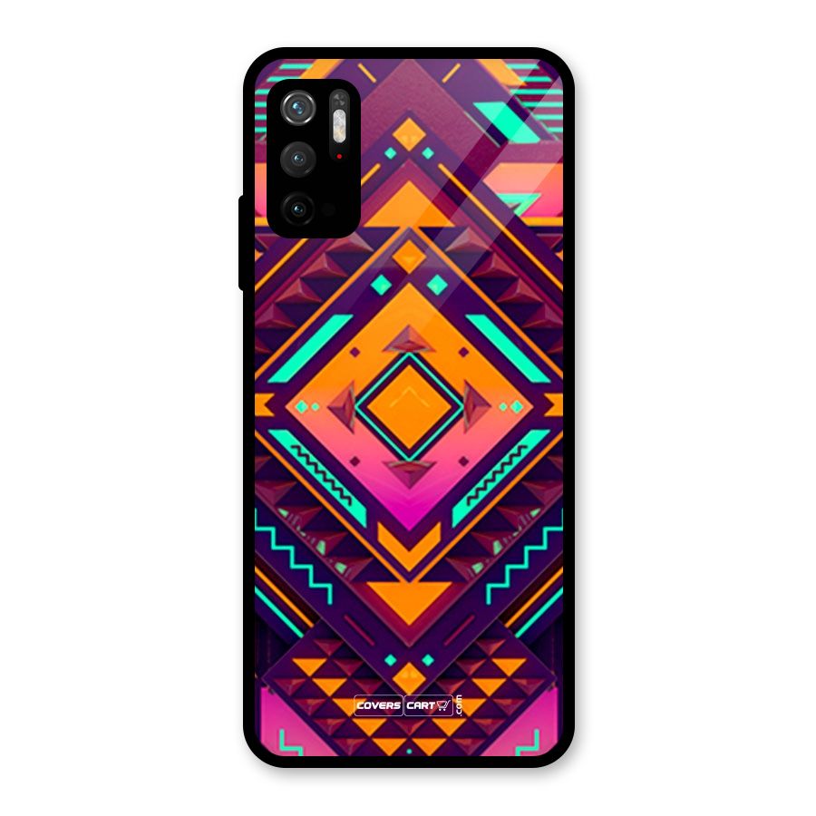 Creative Rhombus Glass Back Case for Poco M3 Pro 5G