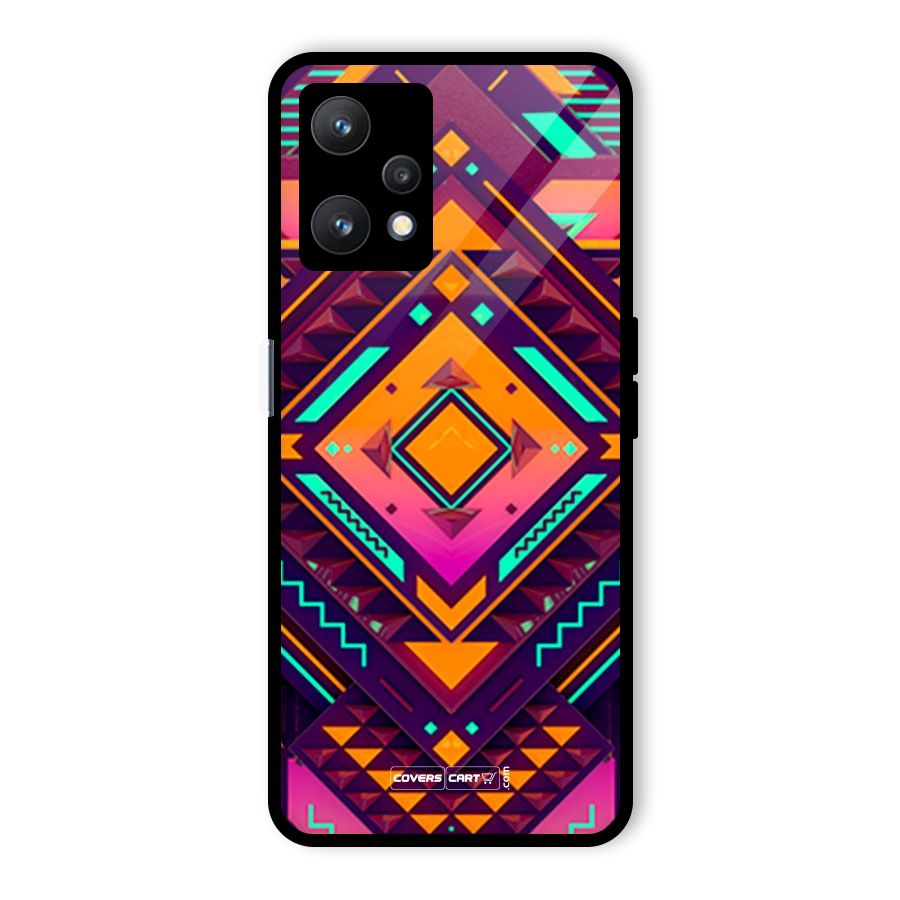 Creative Rhombus Glass Back Case for Realme 9 Pro 5G