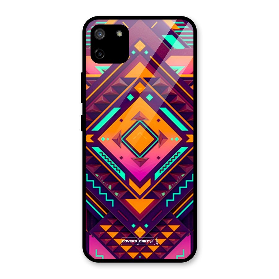 Creative Rhombus Glass Back Case for Realme C11