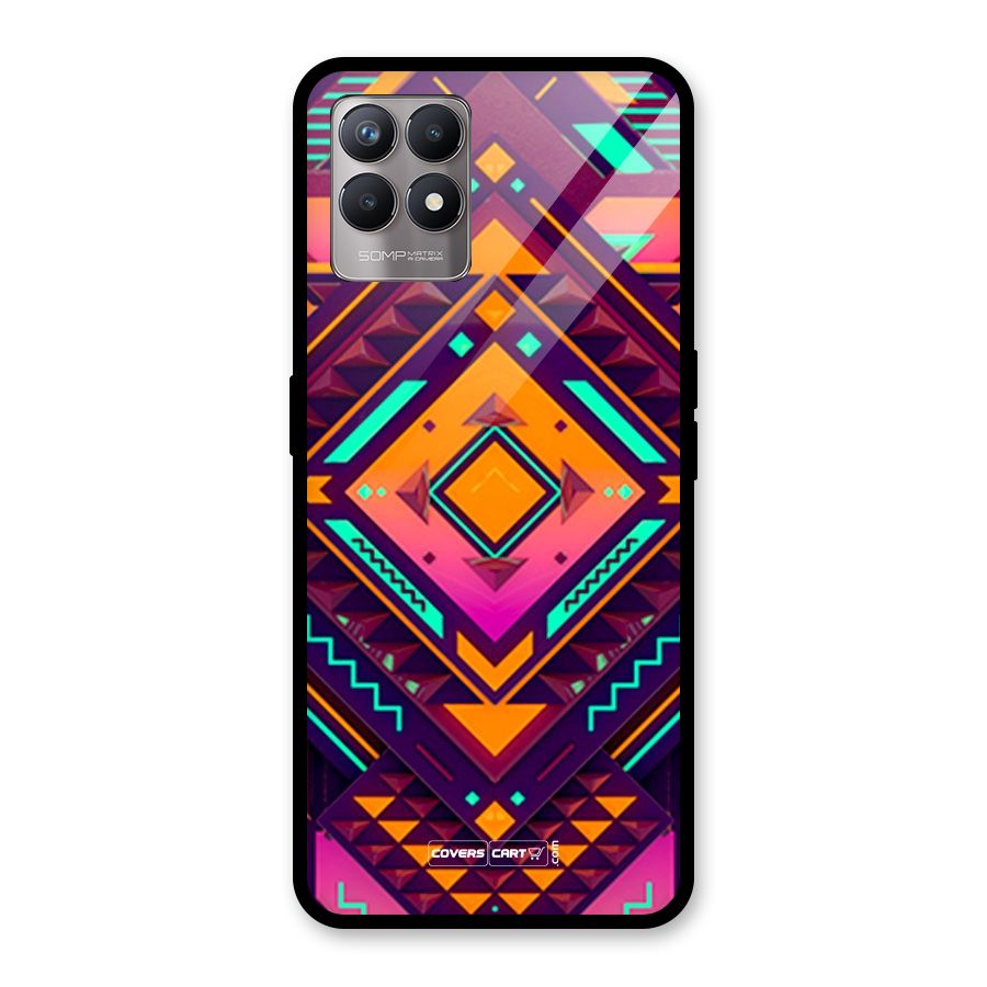 Creative Rhombus Glass Back Case for Realme Narzo 50