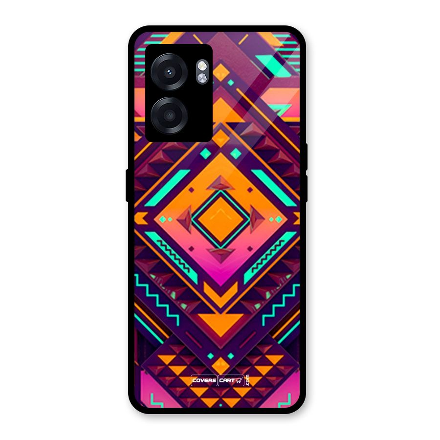 Creative Rhombus Glass Back Case for Realme Narzo 50 5G