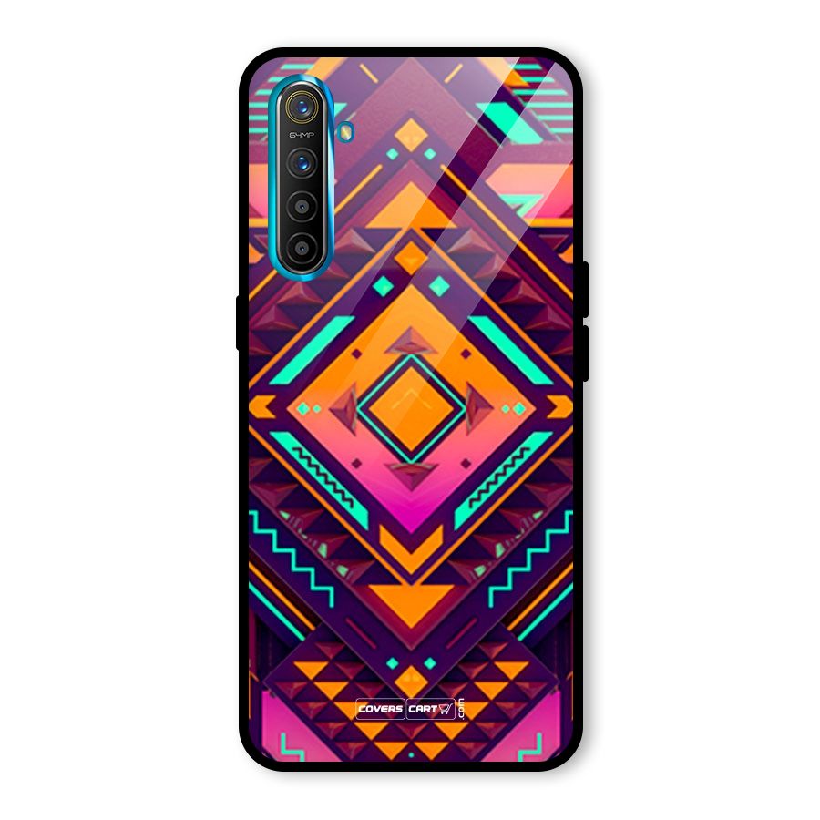 Creative Rhombus Glass Back Case for Realme X2
