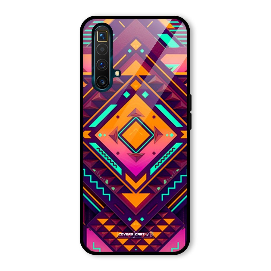 Creative Rhombus Glass Back Case for Realme X3 SuperZoom