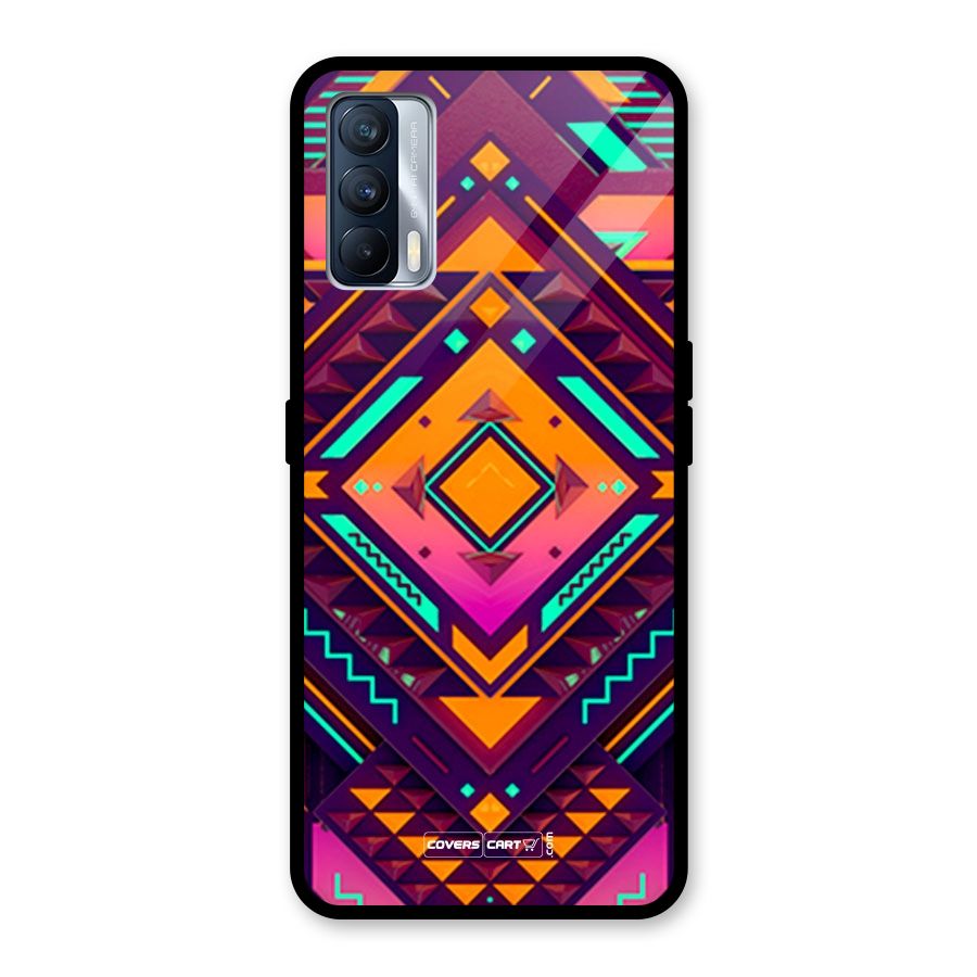 Creative Rhombus Glass Back Case for Realme X7