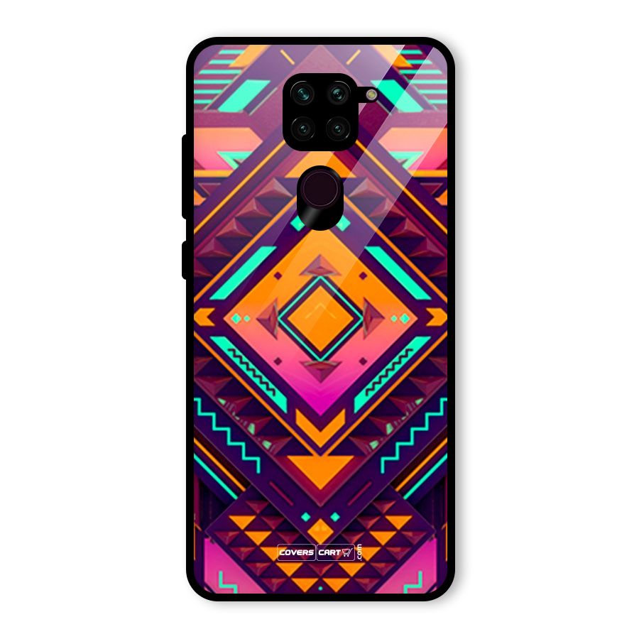 Creative Rhombus Glass Back Case for Redmi Note 9