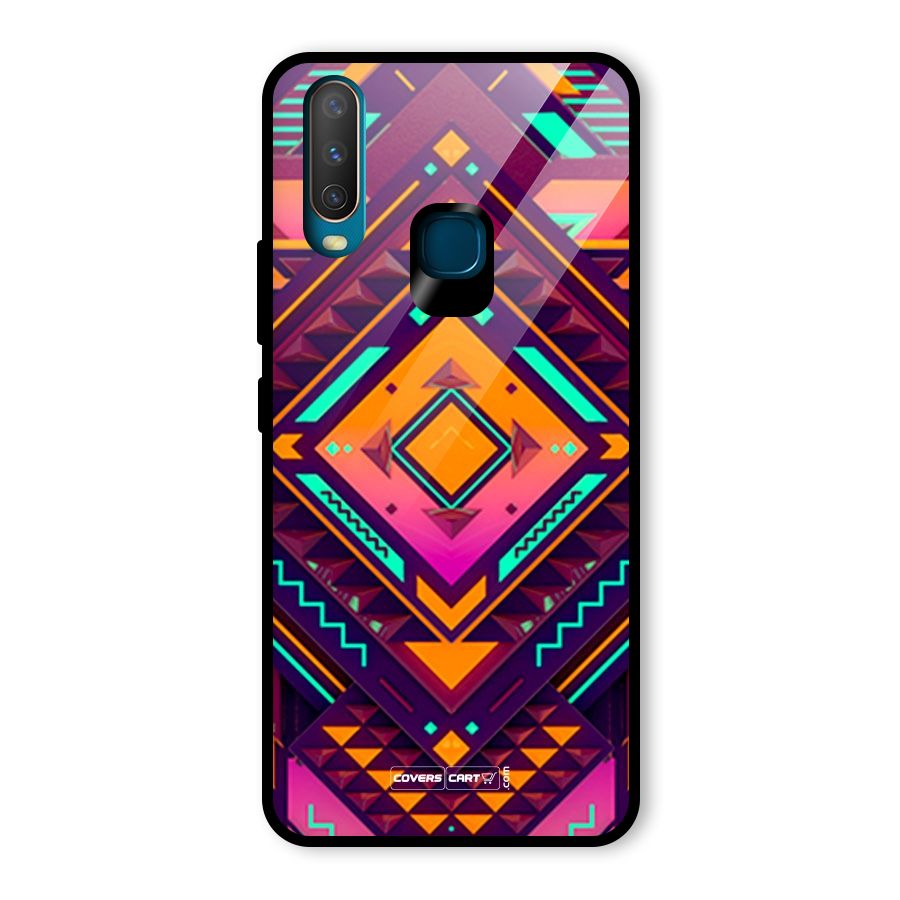 Creative Rhombus Glass Back Case for Vivo U10