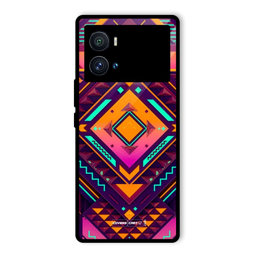 Creative Rhombus Glass Back Case for Vivo iQOO 9 Pro