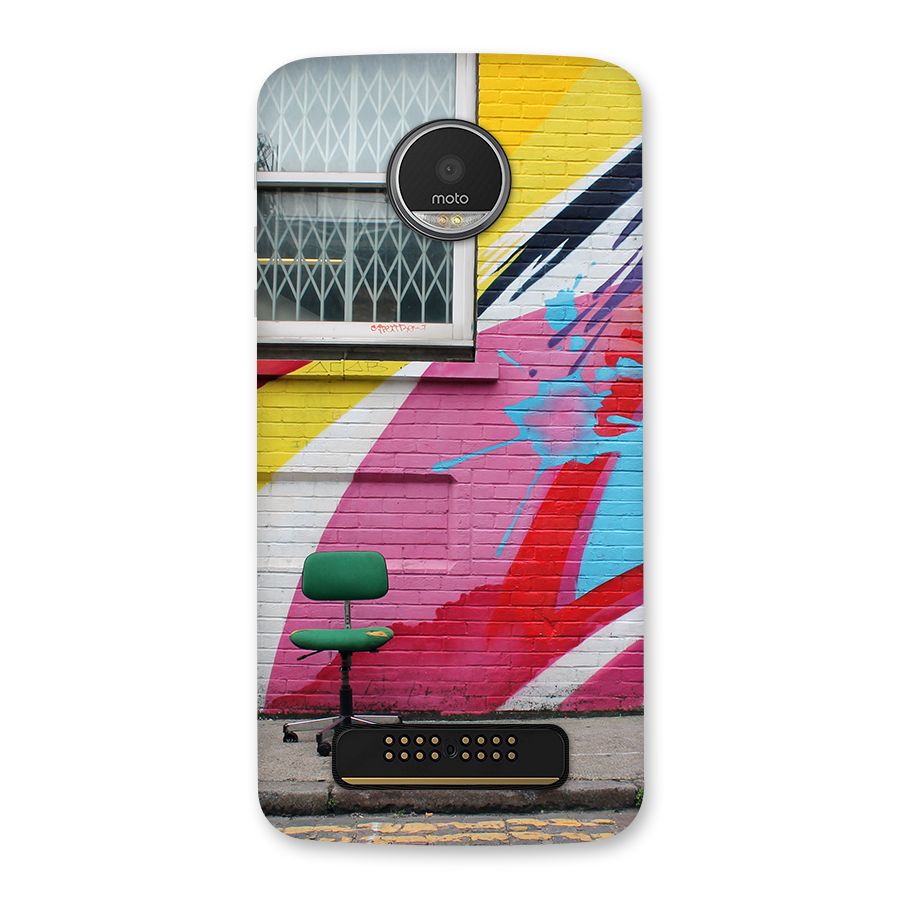 Creative Wall Art Back Case for Moto Z Play