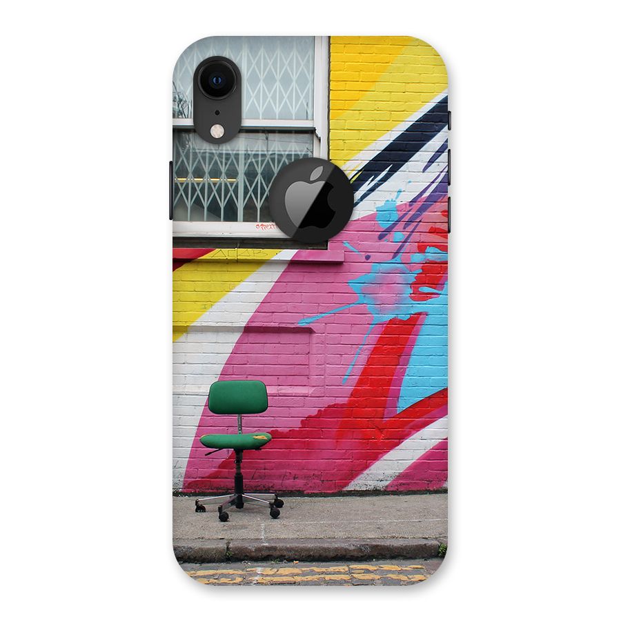 Creative Wall Art Back Case for iPhone XR Logo Cut