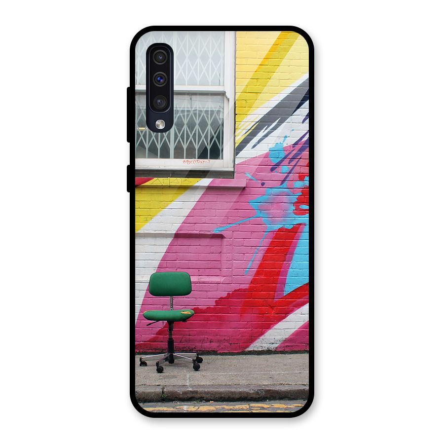 Creative Wall Art Glass Back Case for Galaxy A50s