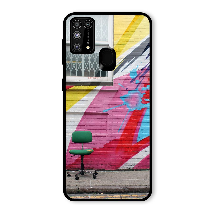 Creative Wall Art Glass Back Case for Galaxy F41