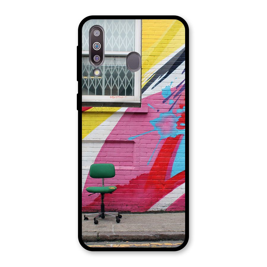Creative Wall Art Glass Back Case for Galaxy M30