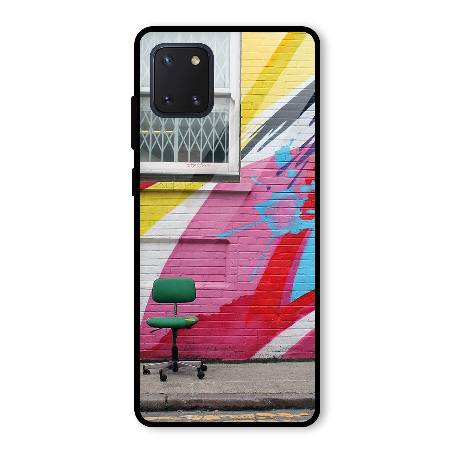 Creative Wall Art Glass Back Case for Galaxy Note 10 Lite