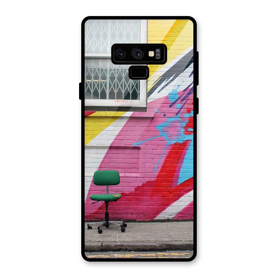 Creative Wall Art Glass Back Case for Galaxy Note 9
