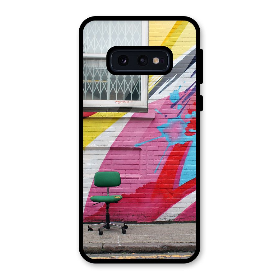 Creative Wall Art Glass Back Case for Galaxy S10e