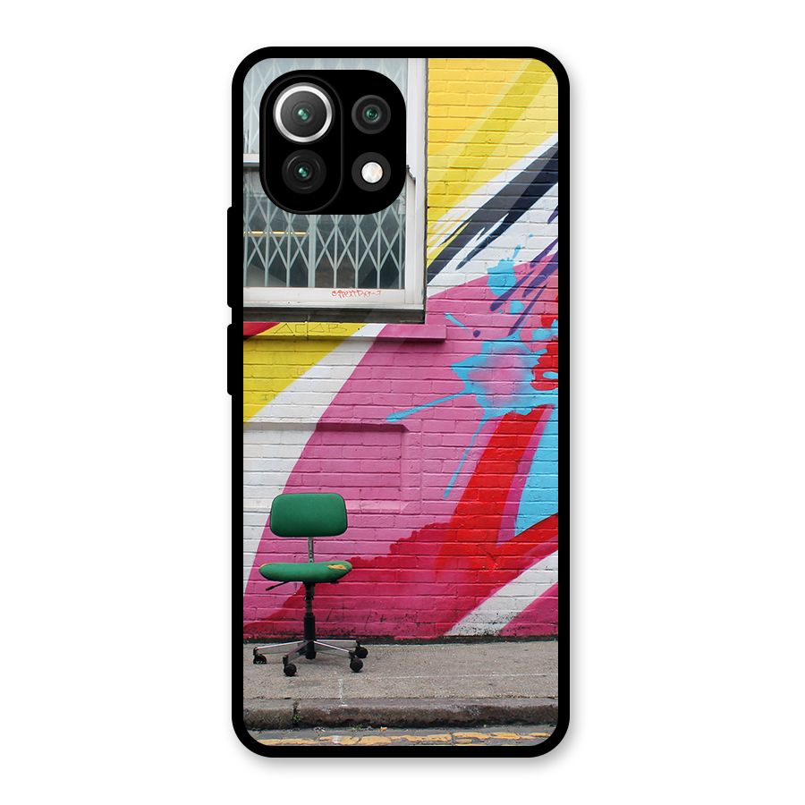 Creative Wall Art Glass Back Case for Mi 11 Lite