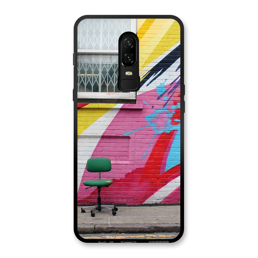 Creative Wall Art Glass Back Case for OnePlus 6