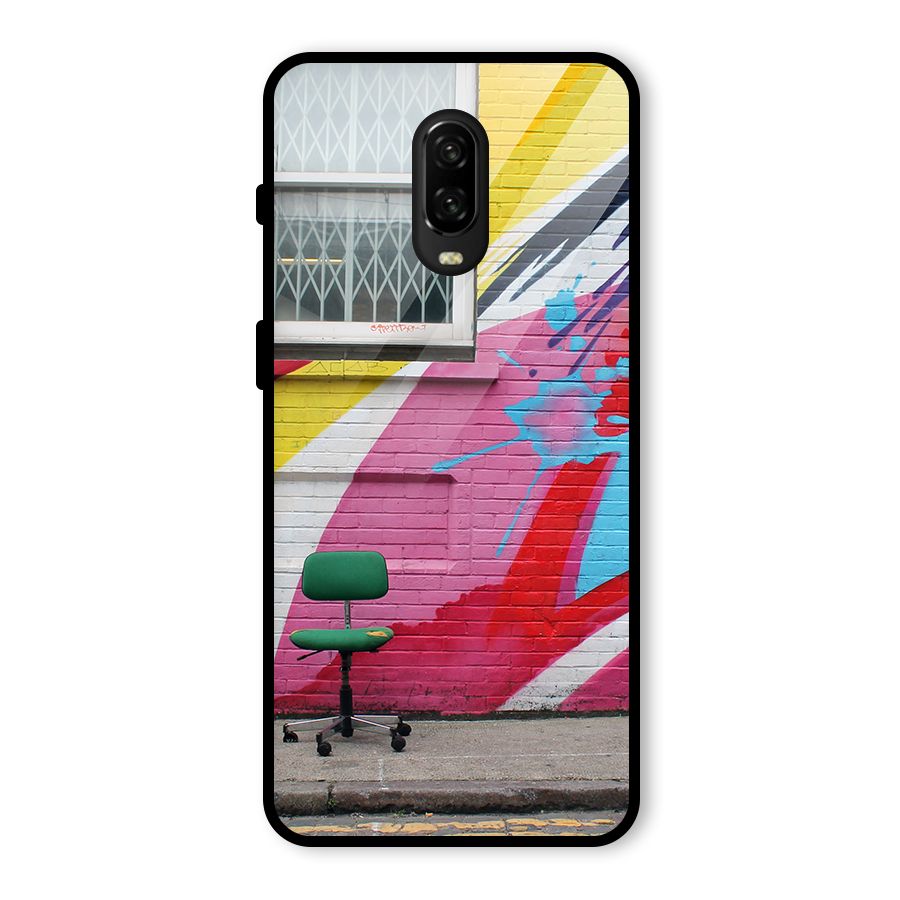 Creative Wall Art Glass Back Case for OnePlus 6T