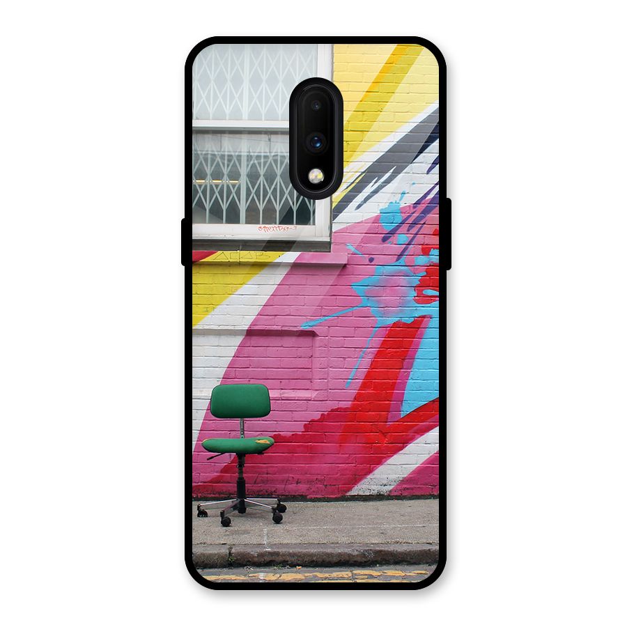 Creative Wall Art Glass Back Case for OnePlus 7