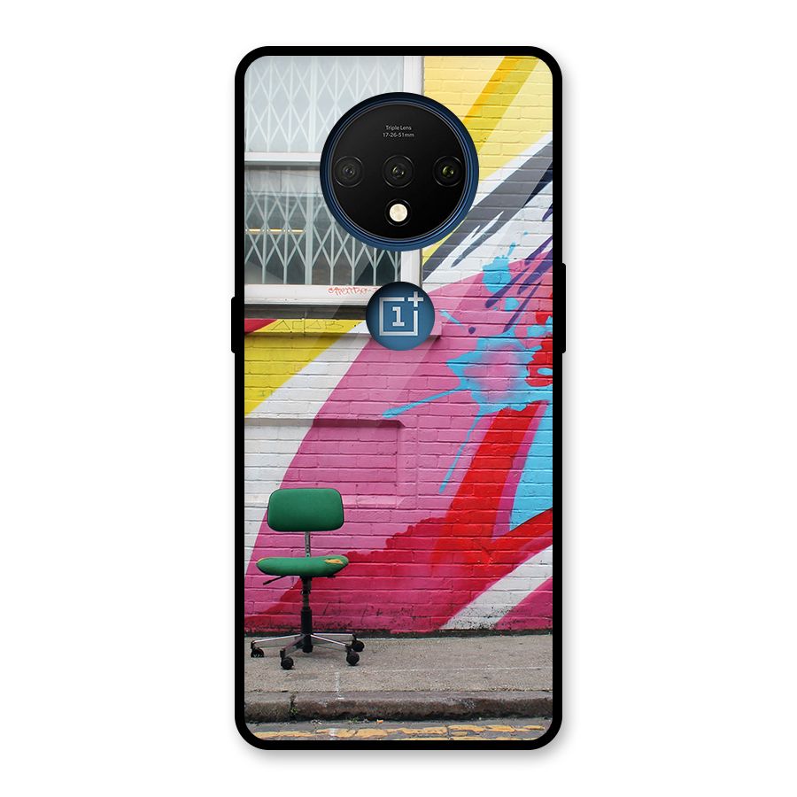 Creative Wall Art Glass Back Case for OnePlus 7T