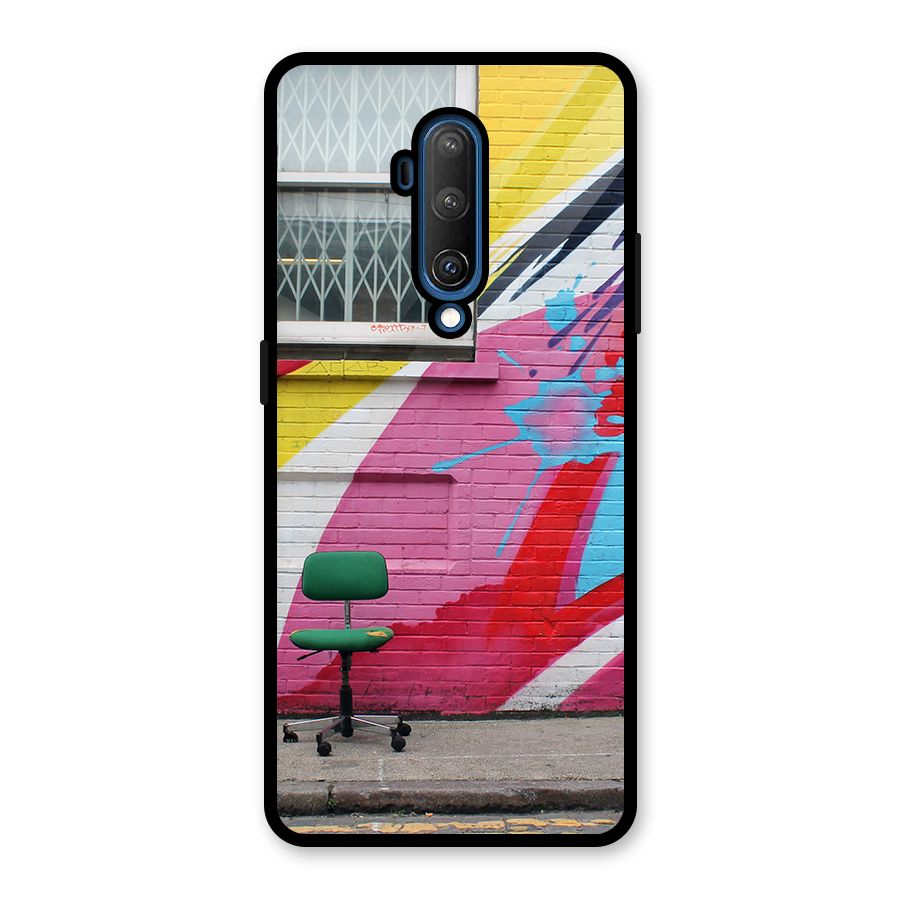 Creative Wall Art Glass Back Case for OnePlus 7T Pro