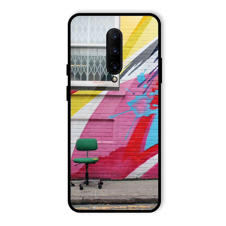 Creative Wall Art Glass Back Case for OnePlus 7 Pro