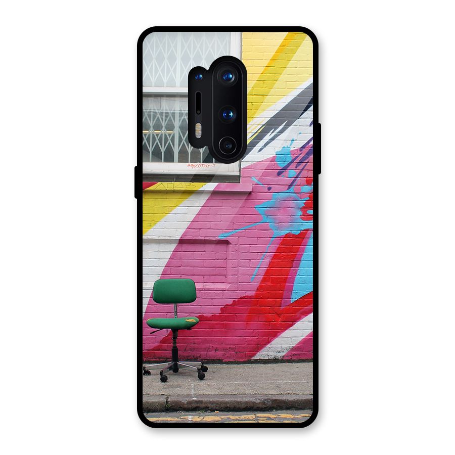 Creative Wall Art Glass Back Case for OnePlus 8 Pro