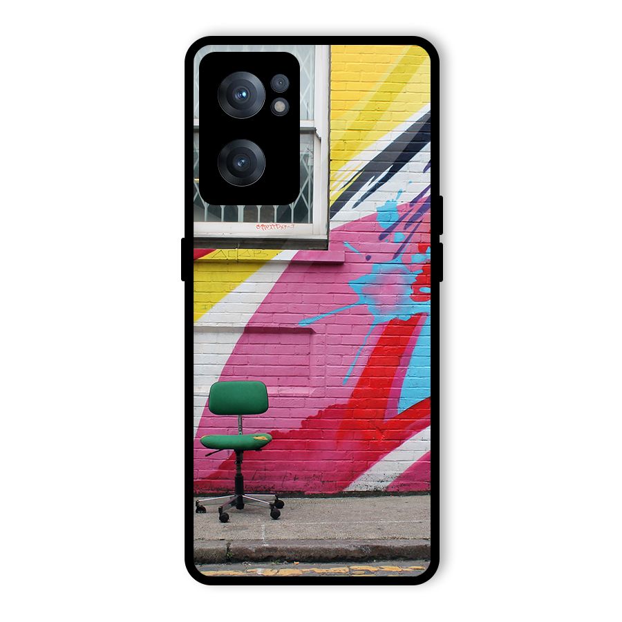 Creative Wall Art Glass Back Case for OnePlus Nord CE 2 5G