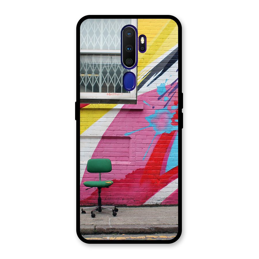 Creative Wall Art Glass Back Case for Oppo A9 (2020)