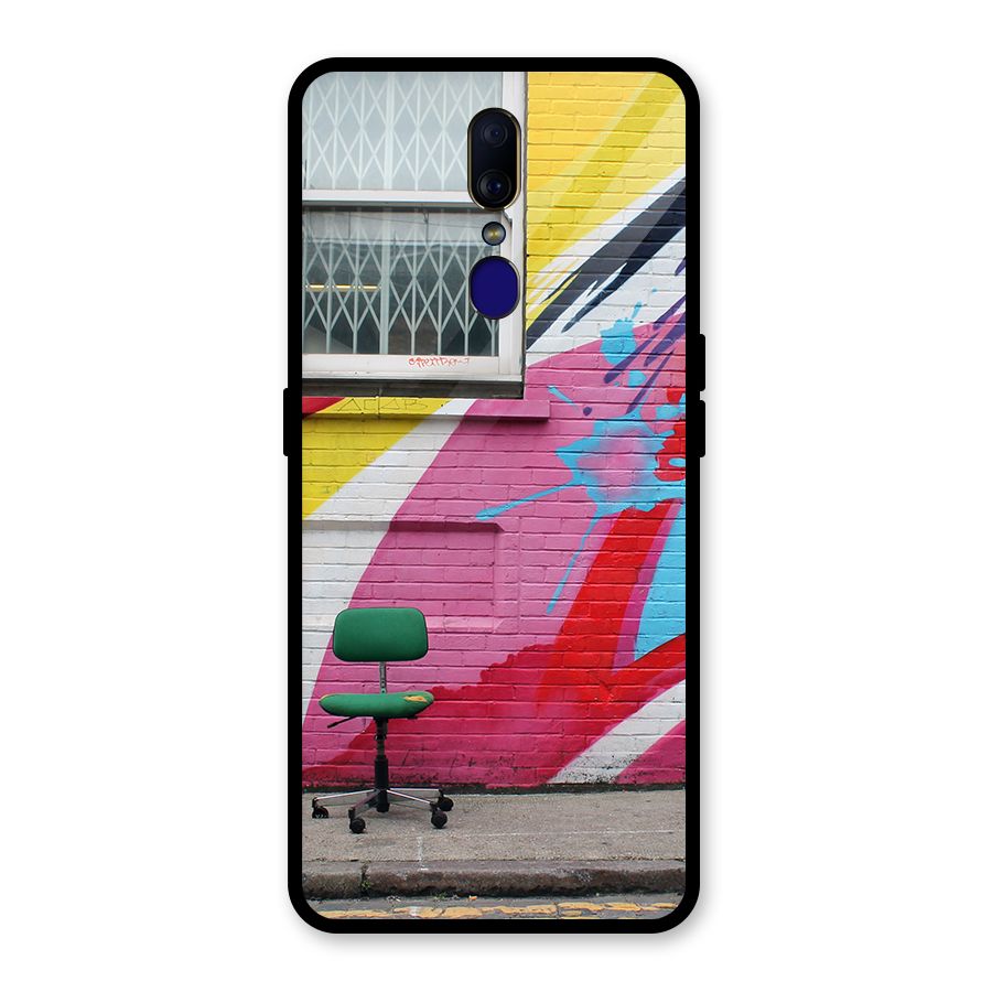 Creative Wall Art Glass Back Case for Oppo F11