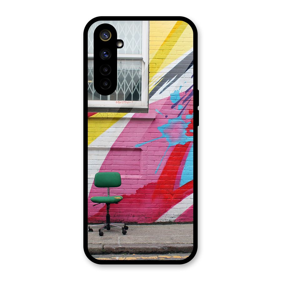 Creative Wall Art Glass Back Case for Realme 6i