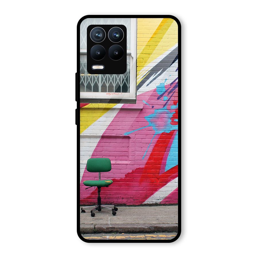 Creative Wall Art Glass Back Case for Realme 8 Pro