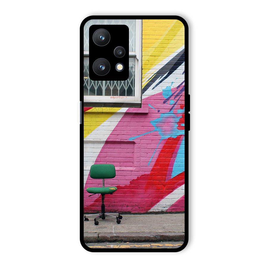 Creative Wall Art Glass Back Case for Realme 9 Pro 5G
