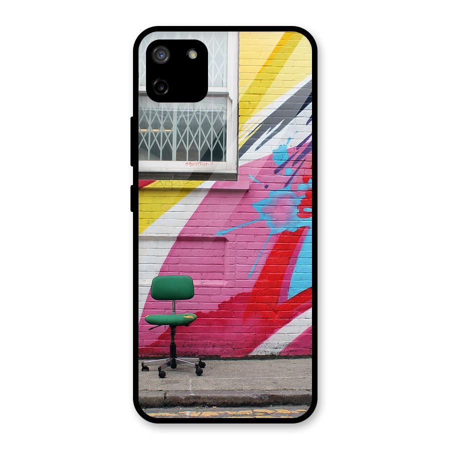 Creative Wall Art Glass Back Case for Realme C11