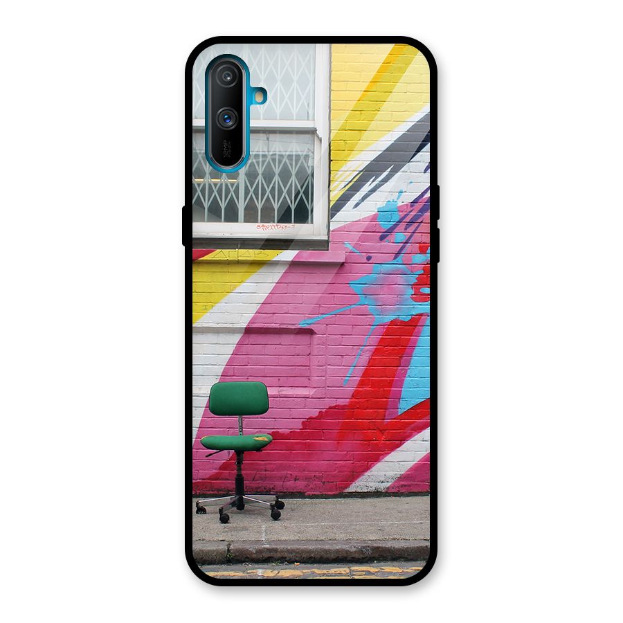 Creative Wall Art Glass Back Case for Realme C3