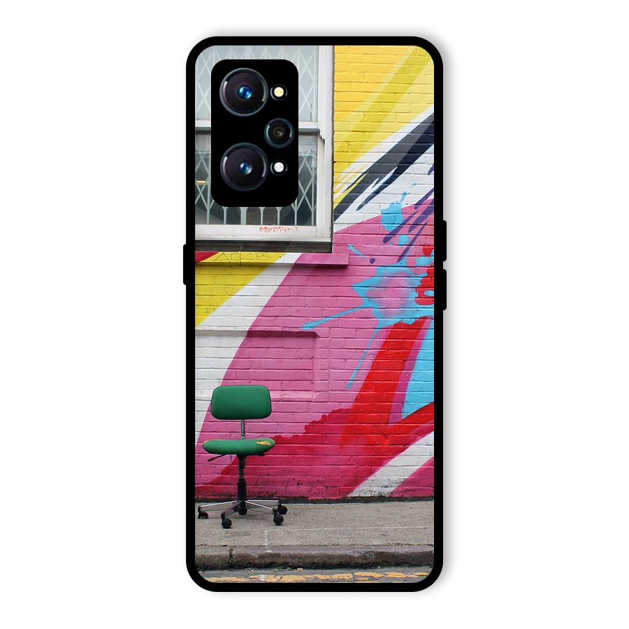Creative Wall Art Glass Back Case for Realme GT 2