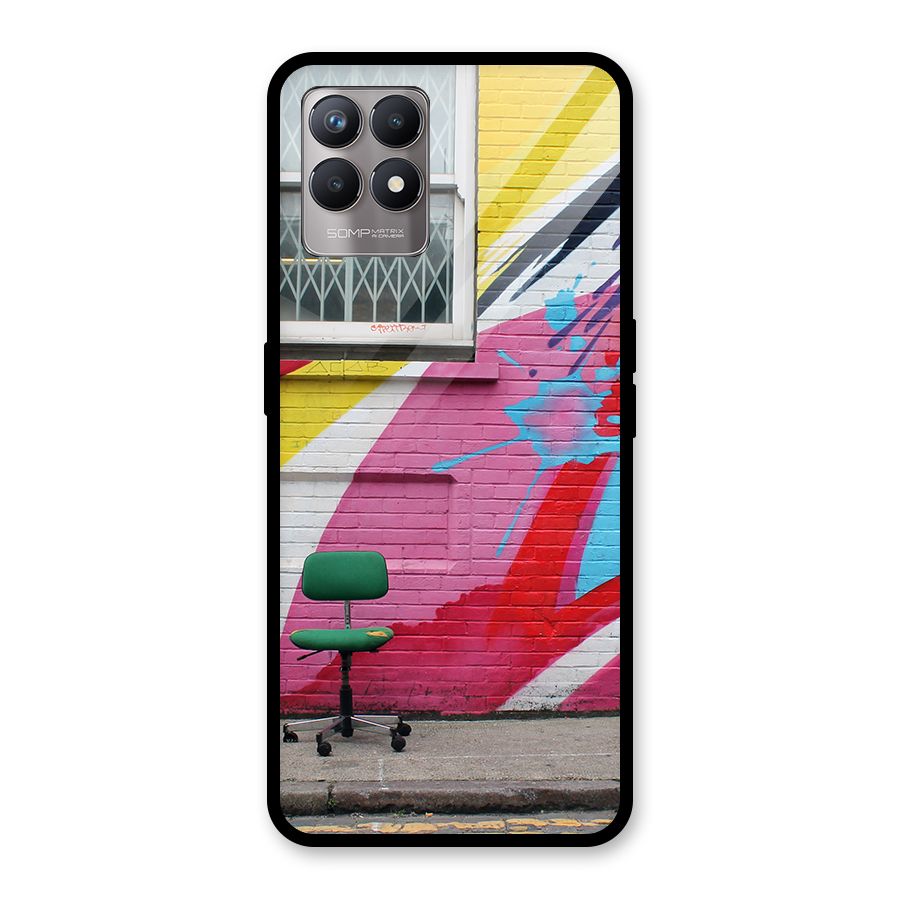Creative Wall Art Glass Back Case for Realme Narzo 50