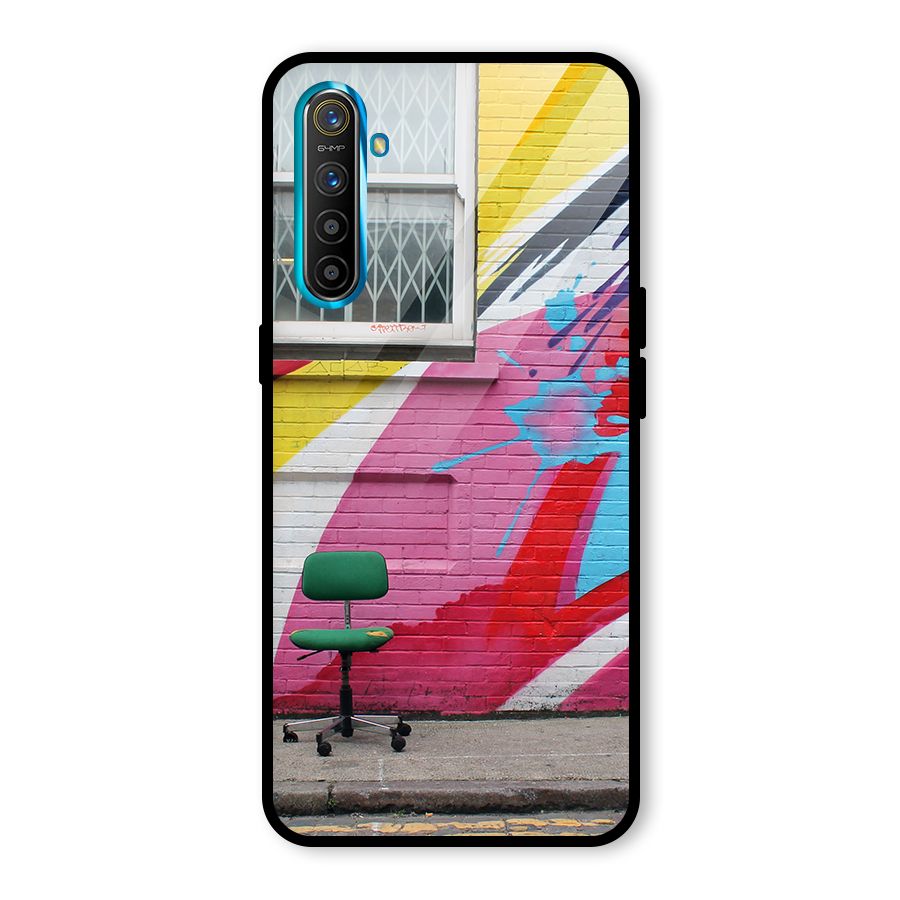 Creative Wall Art Glass Back Case for Realme X2