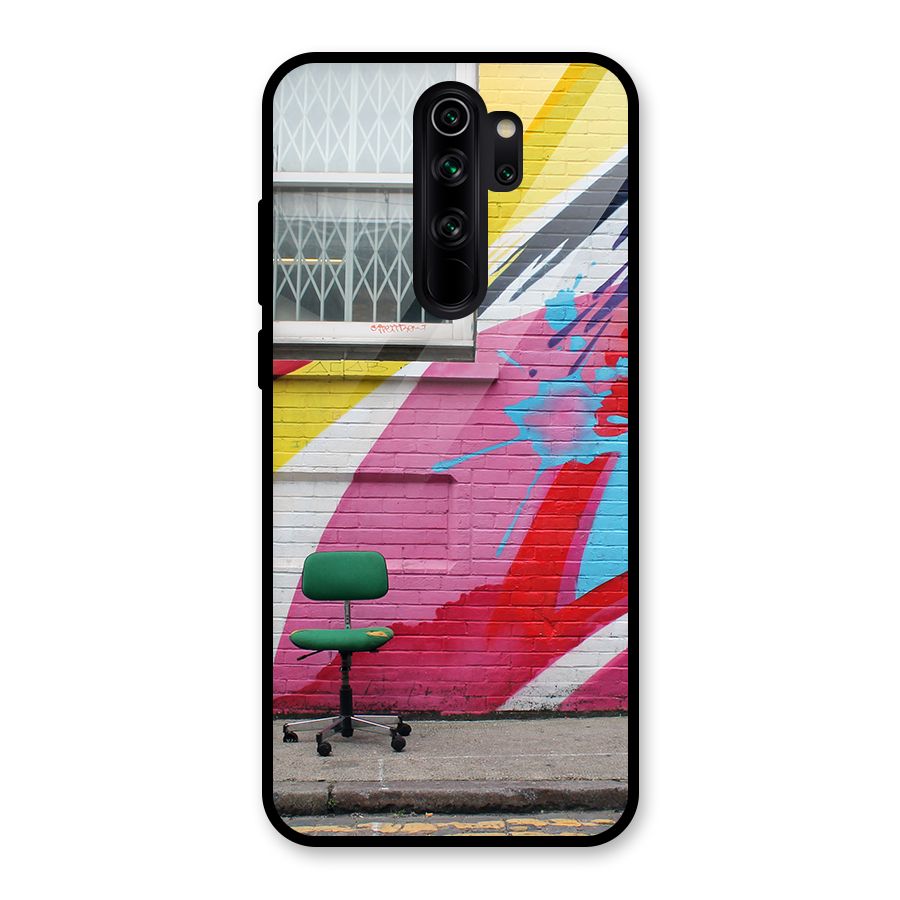 Creative Wall Art Glass Back Case for Redmi Note 8 Pro
