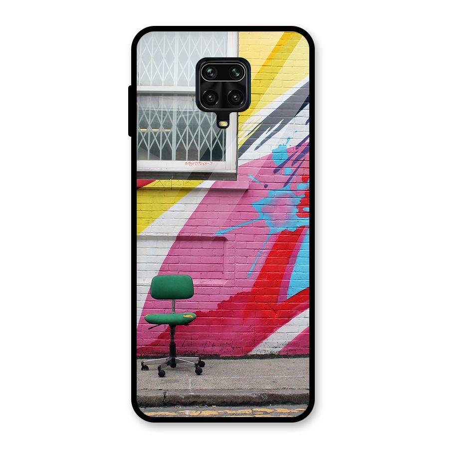 Creative Wall Art Glass Back Case for Redmi Note 9 Pro